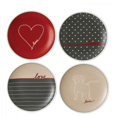 product image for Signature 6 inch Plates Mixed Set of 4 by Ellen DeGeneres 36