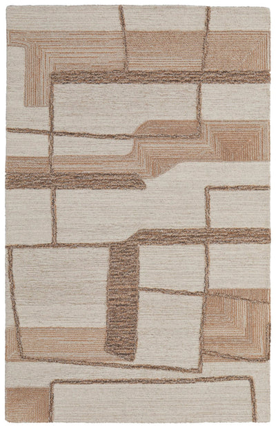 product image for Middleton Geometric Ivory/Brown/Tan Rug 1 54
