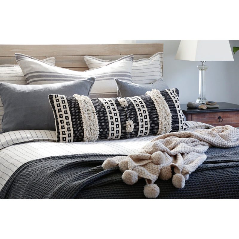 media image for zuma blanket collection in charcoal design by pom pom at home 5 239