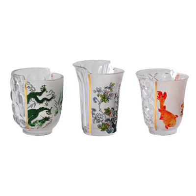 product image for Hybrid-Agulaura Set of 3 Drinking Glasses design by Seletti 60