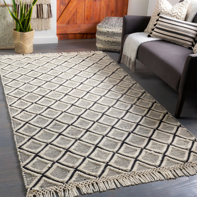 product image for Saint Clair Nz Wool Black Rug Roomscene Image 19