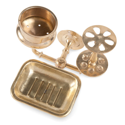 product image of solid brass bath trio design by sir madam 1 580