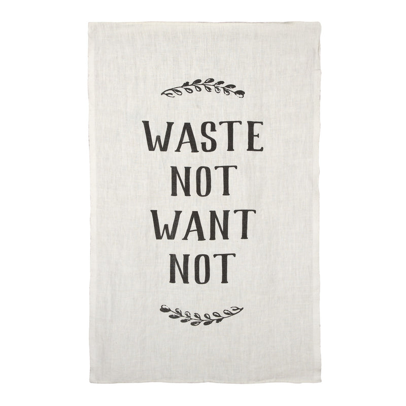 media image for waste not want not pure linen tea towel design by sir madam 1 238