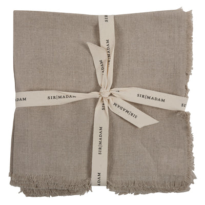product image for solid linen napkins set of 4 in natural design by sir madam 2 34