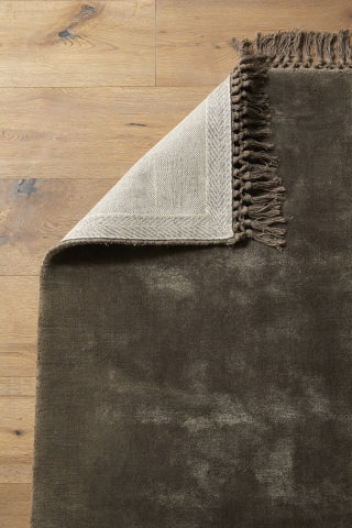 product image for noble warm grey carpet with fringe 2 40