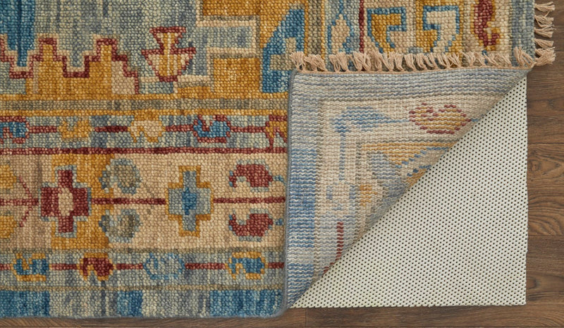 media image for foxboro traditional tribal hand knotted blue multi rug by bd fine filr6944blumlth00 6 274