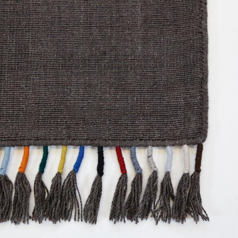 media image for tassle handwoven rug in mocha in multiple sizes design by pom pom at home 11 273