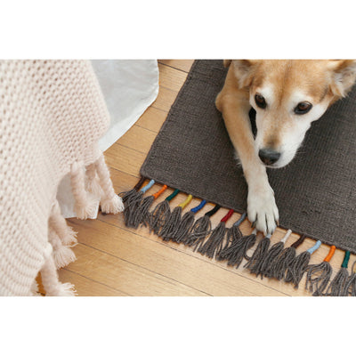 product image for tassle handwoven rug in mocha in multiple sizes design by pom pom at home 2 64