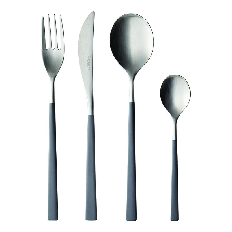 media image for Fuse Color 24 Piece Solid Handle Flatware Set in Various Colors by Degrenne Paris 233