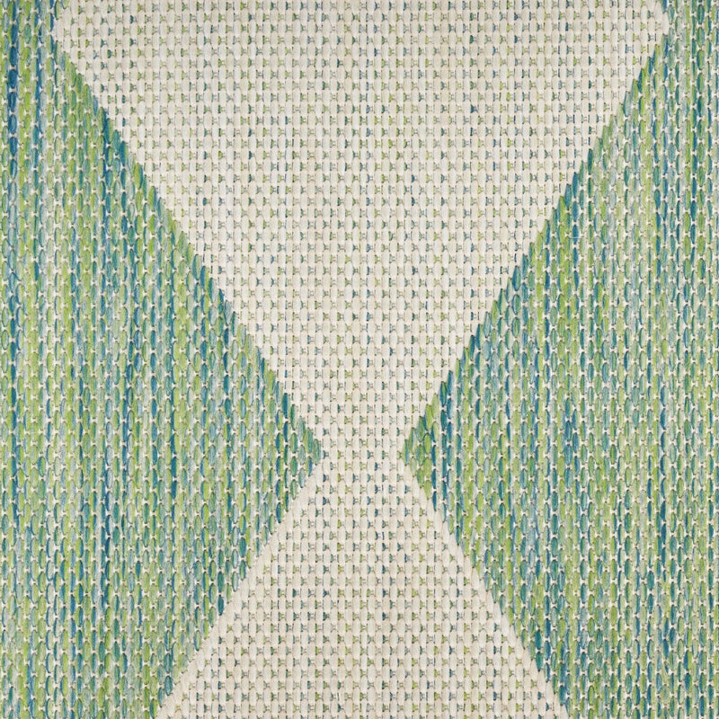 media image for Positano Indoor Outdoor Blue Green Geometric Rug By Nourison Nsn 099446938350 6 217