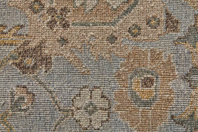 product image for Aleska Oriental Blue/Gold/Gray Rug 5 90