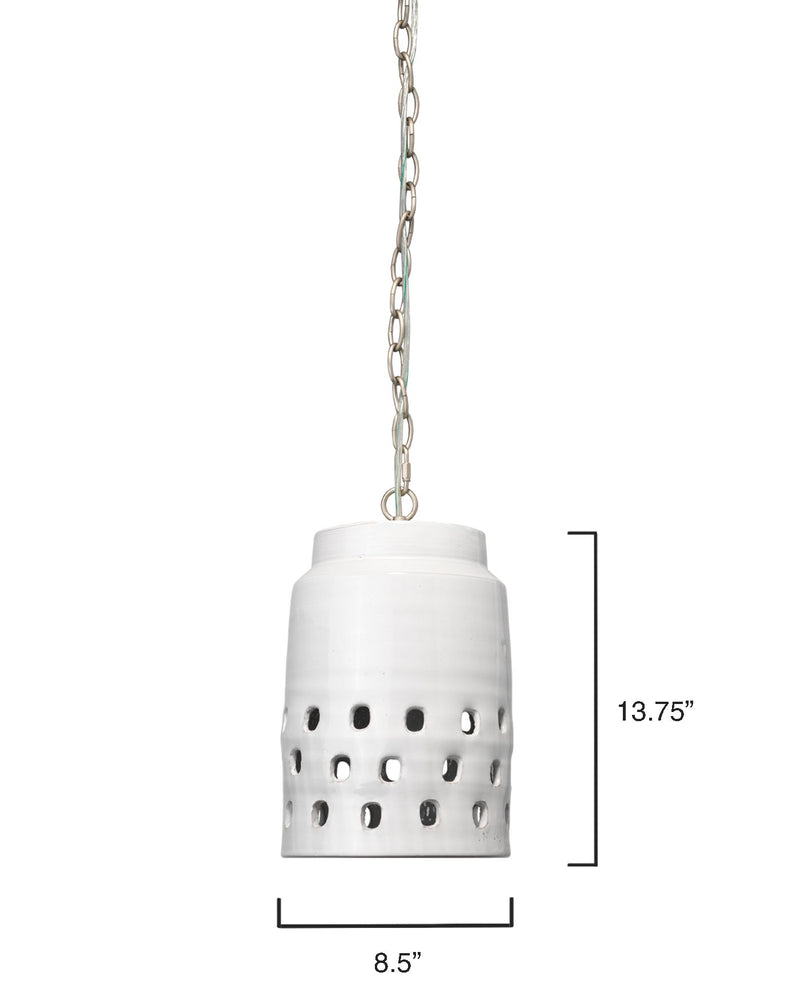 media image for long perforated pendant by bd lifestyle 5perf longwh 3 273