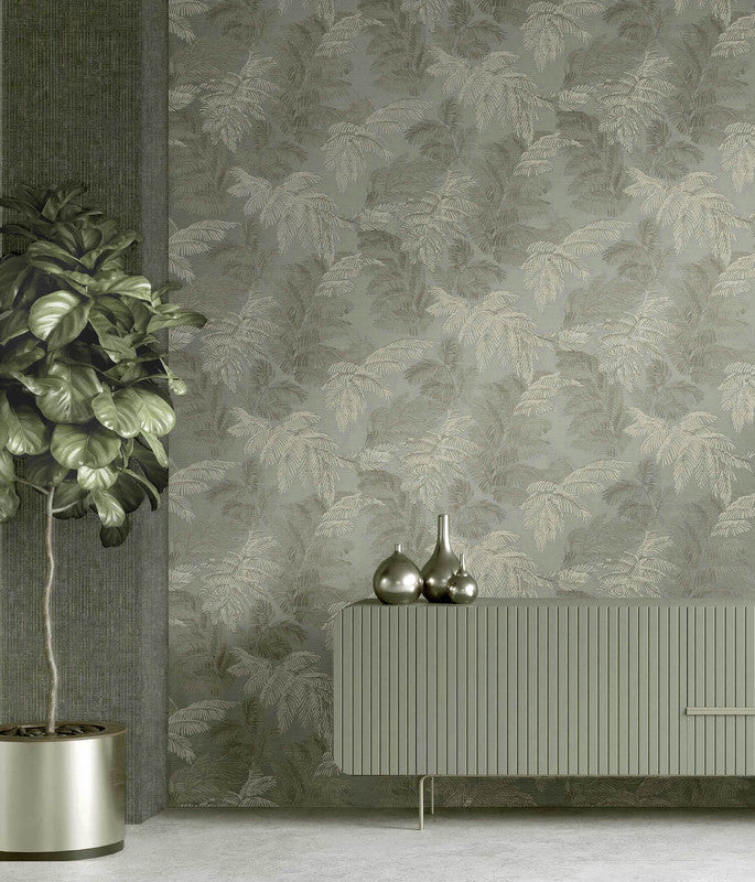 media image for Italian Style Tree Leaf Wallpaper in Red 290