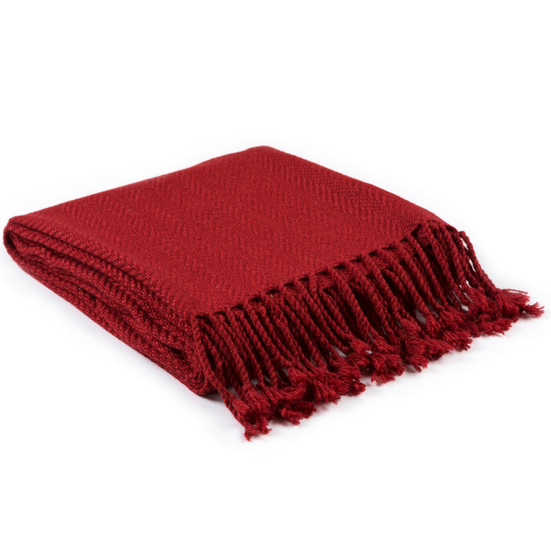 media image for Turner TUR-8405 Woven Throw in Bright Red by Surya 238