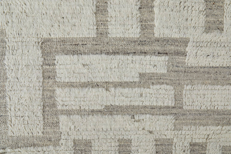 media image for saena linear contemporary hand woven ivory gray rug by bd fine ashr8909ivygryp00 2 244