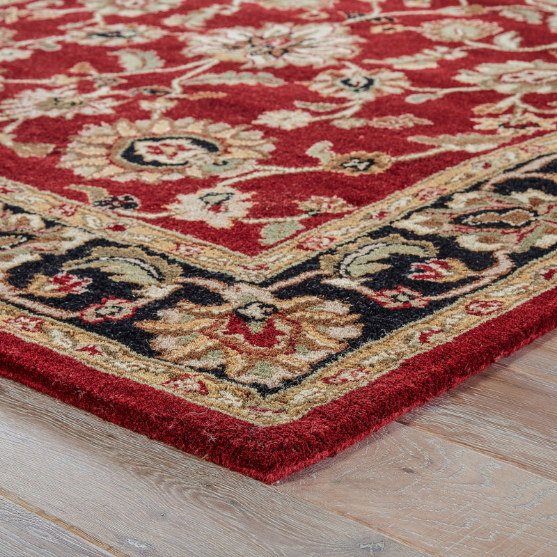 media image for my08 anthea handmade floral red black area rug design by jaipur 10 226