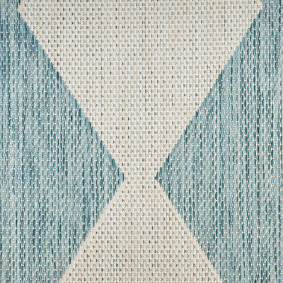 product image for Positano Indoor Outdoor Aqua Geometric Rug By Nourison Nsn 099446938237 6 5