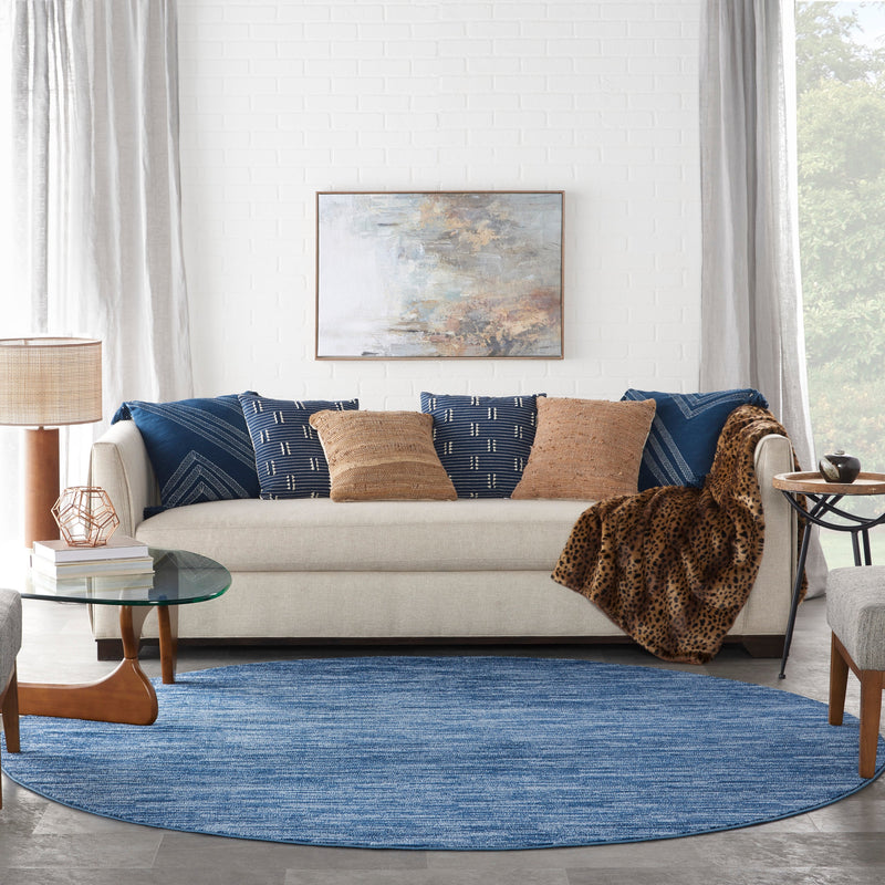 media image for nourison essentials navy blue rug by nourison 99446062192 redo 8 294