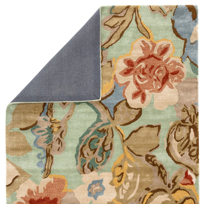 product image for bl71 petal pusher handmade floral green multicolor area rug design by jaipur 7 35