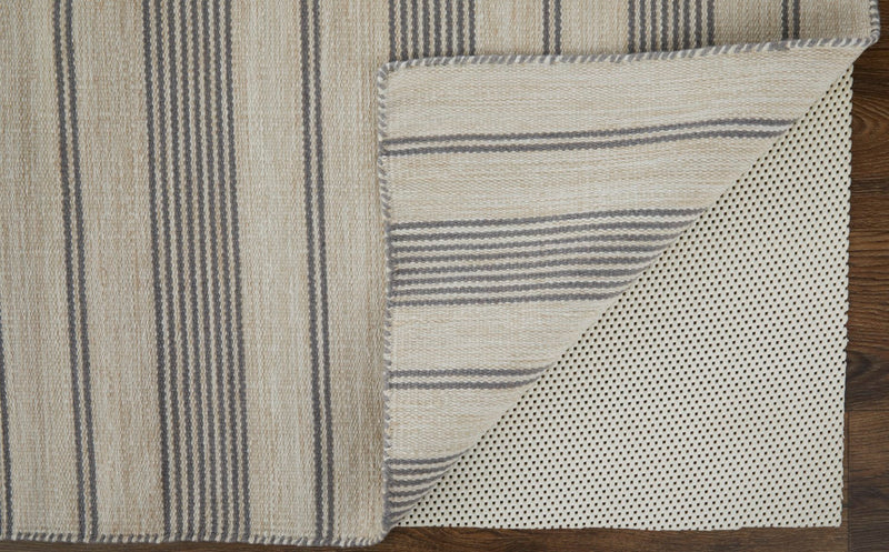 media image for Granberg Hand Woven Stripes Gray / Ivory Rug 5 230