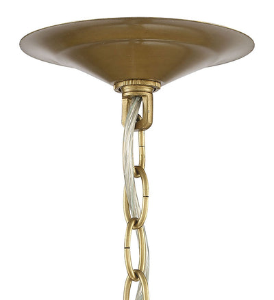 product image for Lark 6 Light Round Statement Brass And Crystal Chandelier By Lumanity 4 48