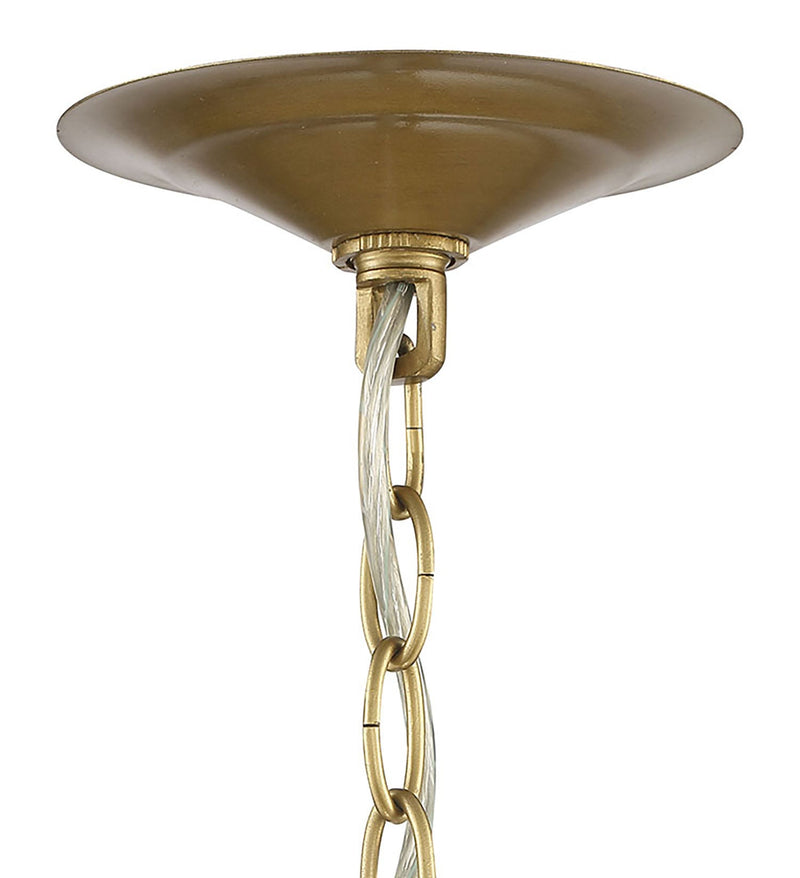 media image for Lark 6 Light Round Statement Brass And Crystal Chandelier By Lumanity 4 225