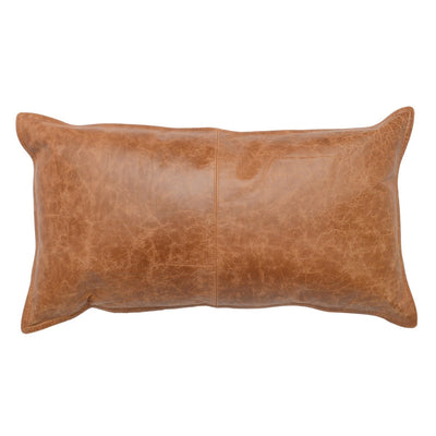 product image for leather dumont chestnut pillow 1 1 5