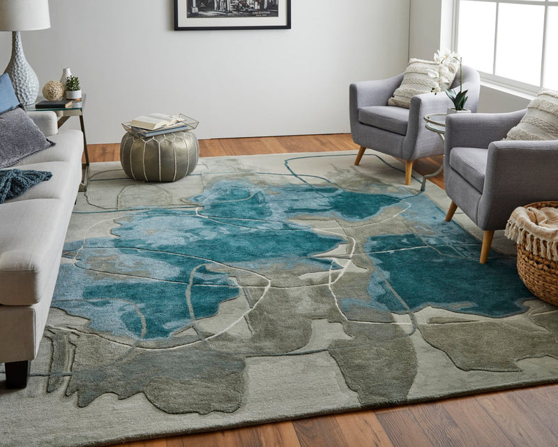 media image for ramiro abstract contemporary hand tufted blue green rug by bd fine anyr8885blugrnh00 8 256