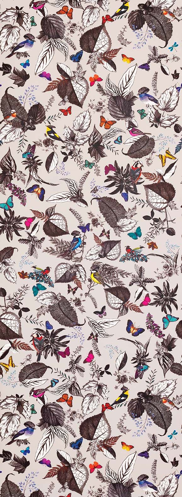 media image for Bird Song Wallpaper in brown from the Verdanta Collection by Osborne & Little 239