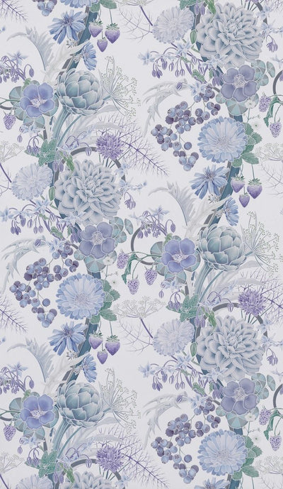 product image of Carlotta Wallpaper in purple and gray from the Manarola Collection by Osborne & Little 581