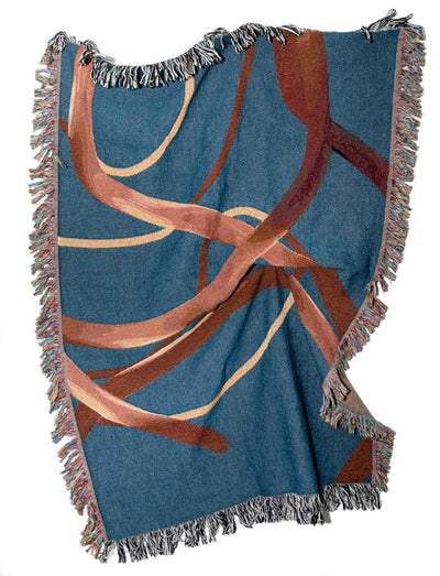 product image for wander blue woven throw blanket 2 89