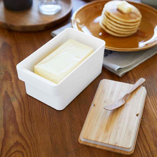 media image for tosca butter dish large white by yamazaki yama 5546 3 261
