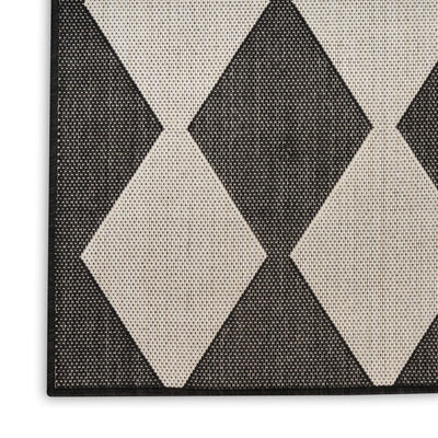 product image for Positano Indoor Outdoor Black Geometric Rug By Nourison Nsn 099446938114 2 53