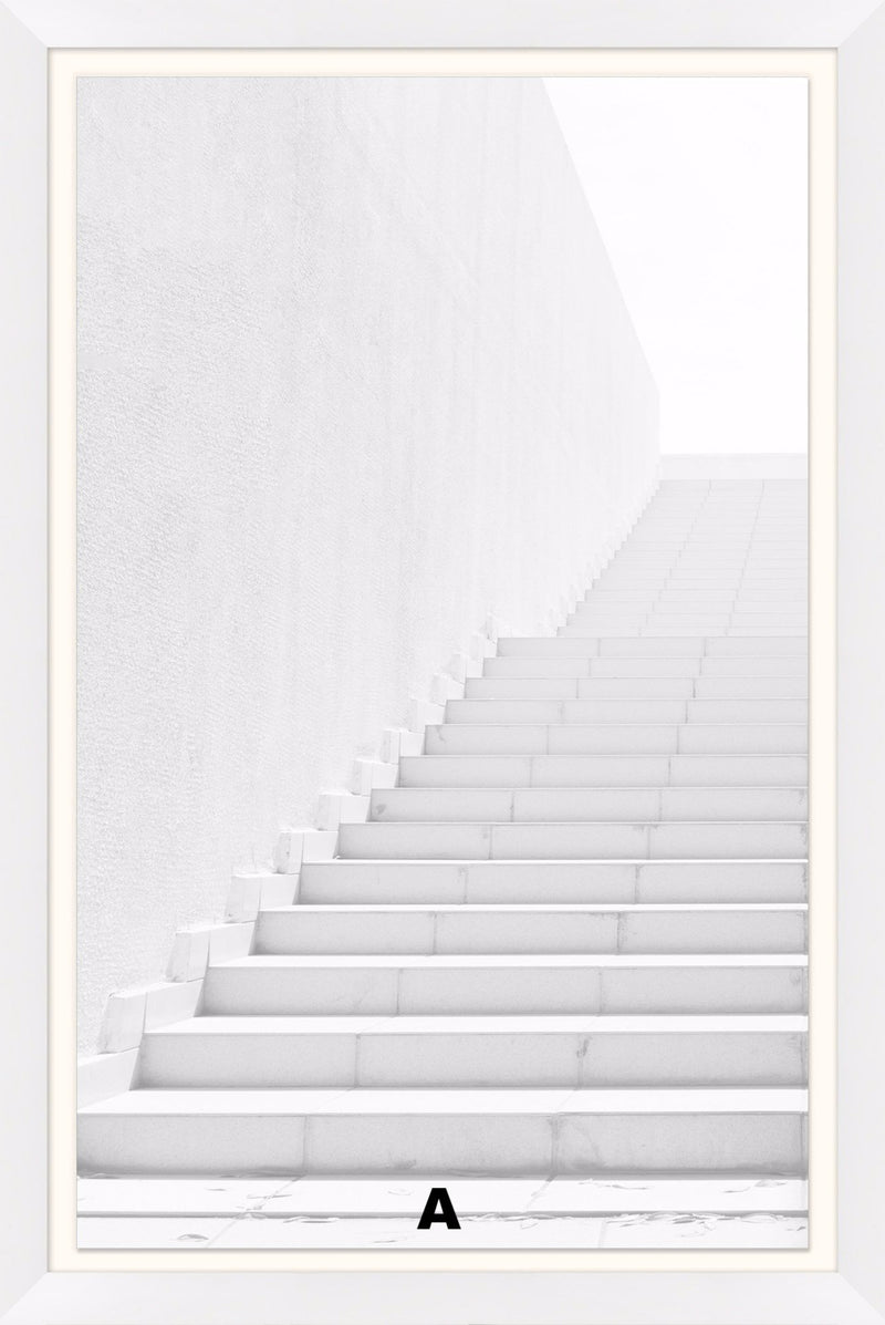 media image for White Washed Stairs Wall Art in Various Designs design by Lillian August 211
