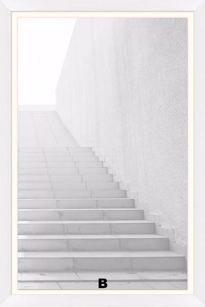 product image for White Washed Stairs Wall Art in Various Designs design by Lillian August 6