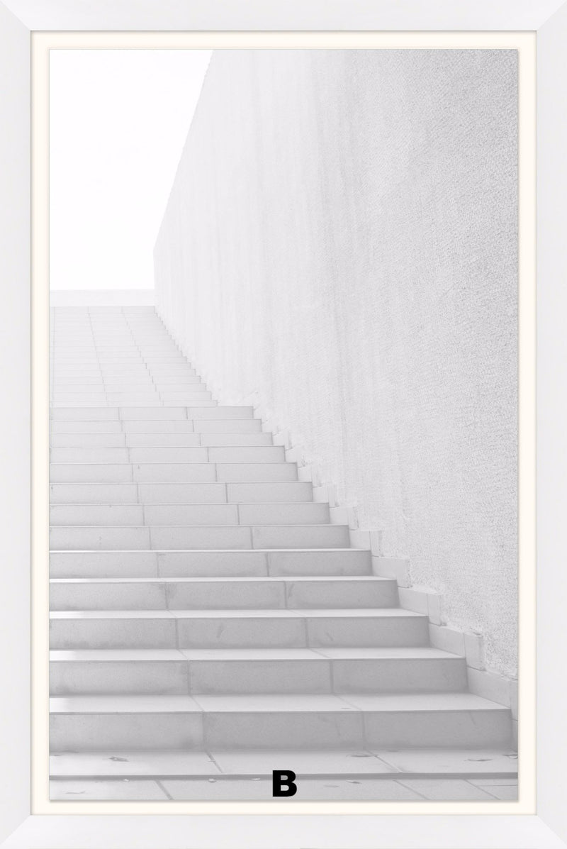 media image for White Washed Stairs Wall Art in Various Designs design by Lillian August 221