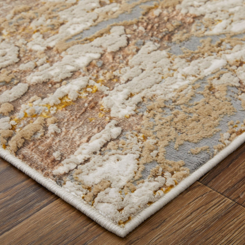media image for Tripoli Abstract Ivory/Gold/Brown Rug 2 249
