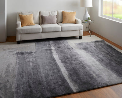 product image for ramiro abstract contemporary hand tufted charcoal ivory rug by bd fine anyr8921chlivyh00 9 66
