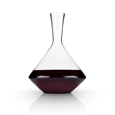 product image for angled crystal wine decanter 1 4