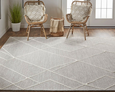 product image for euclid hand tufted gray ivory rug by thom filicia x feizy t11t8004gryivyj00 8 15