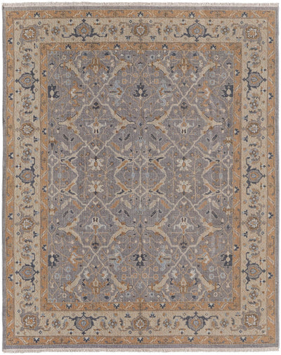 product image for Aleska Oriental Gray/Gold Rug 1 60