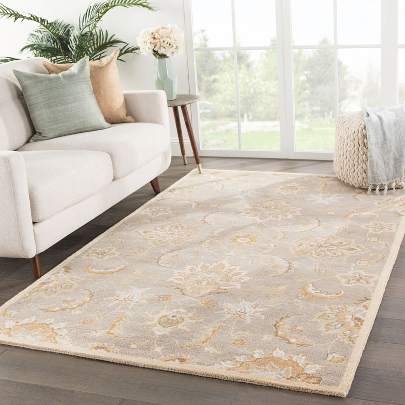 media image for my14 abers handmade floral gray beige area rug design by jaipur 11 255