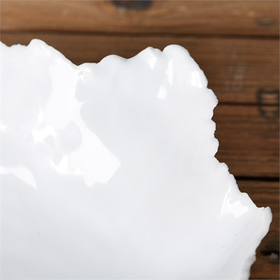 product image for set of 2 white free form bowls design by tozai 2 2