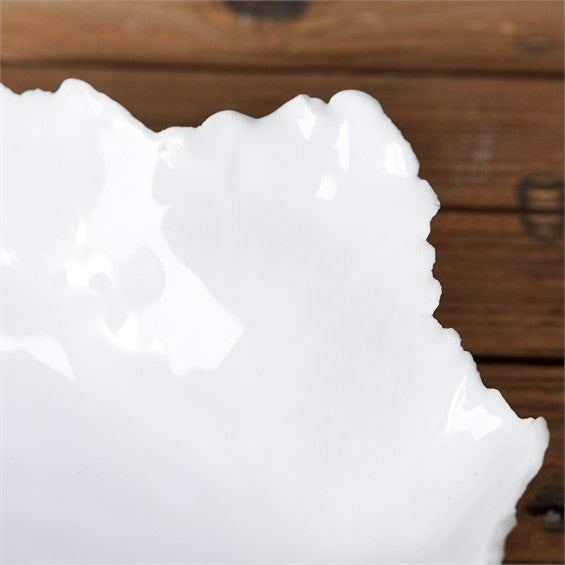media image for set of 2 white free form bowls design by tozai 2 234
