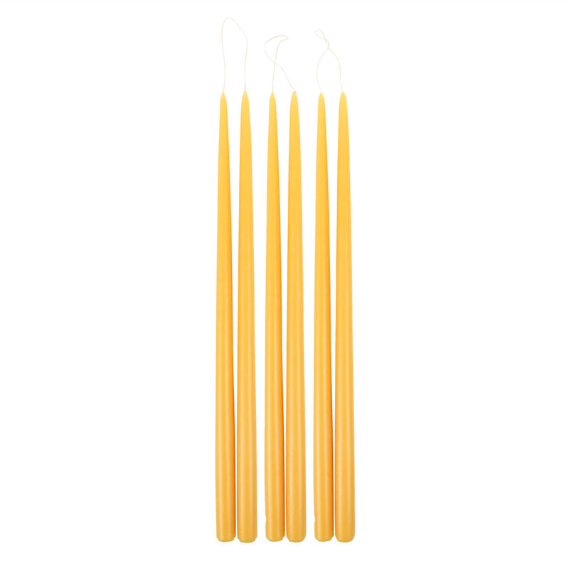 media image for Saffron Taper Candles in Various Sizes 218