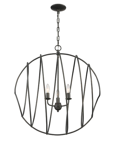 product image for Conduit Large 3 Light Industrial Chandelier By Lumanity 4 38