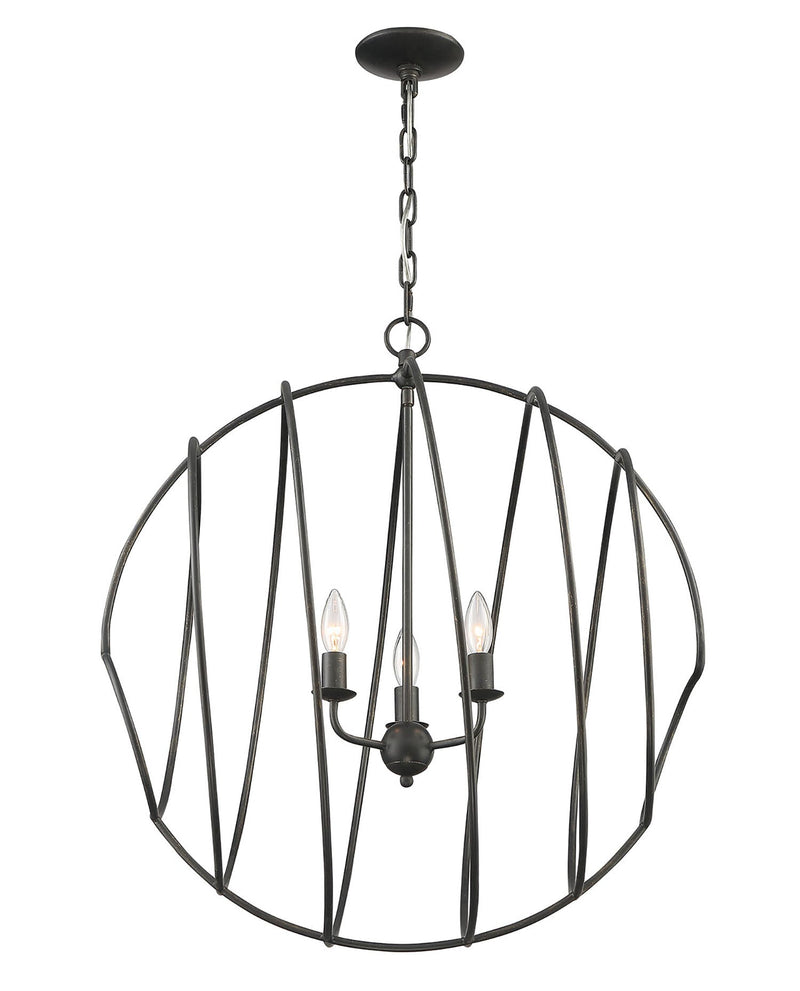 media image for Conduit Large 3 Light Industrial Chandelier By Lumanity 4 217