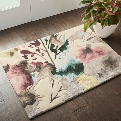 product image for Nourison Home Prismatic Beige Multi Contemporary Rug By Nourison Nsn 099446470997 7 32