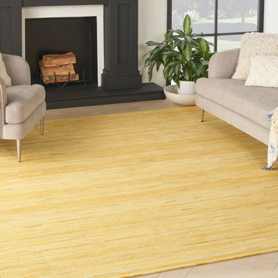 product image for Nourison Home Interweave Yellow Modern Rug By Nourison Nsn 099446112941 6 75