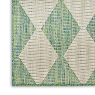 product image for Positano Indoor Outdoor Blue Green Geometric Rug By Nourison Nsn 099446938350 2 70